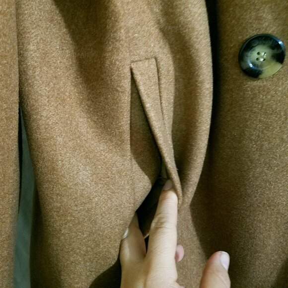 DKNY Women’s Camel Winter Coat – Classic Overcoat Size XLarge NWT!!!! - Picture 12 of 15